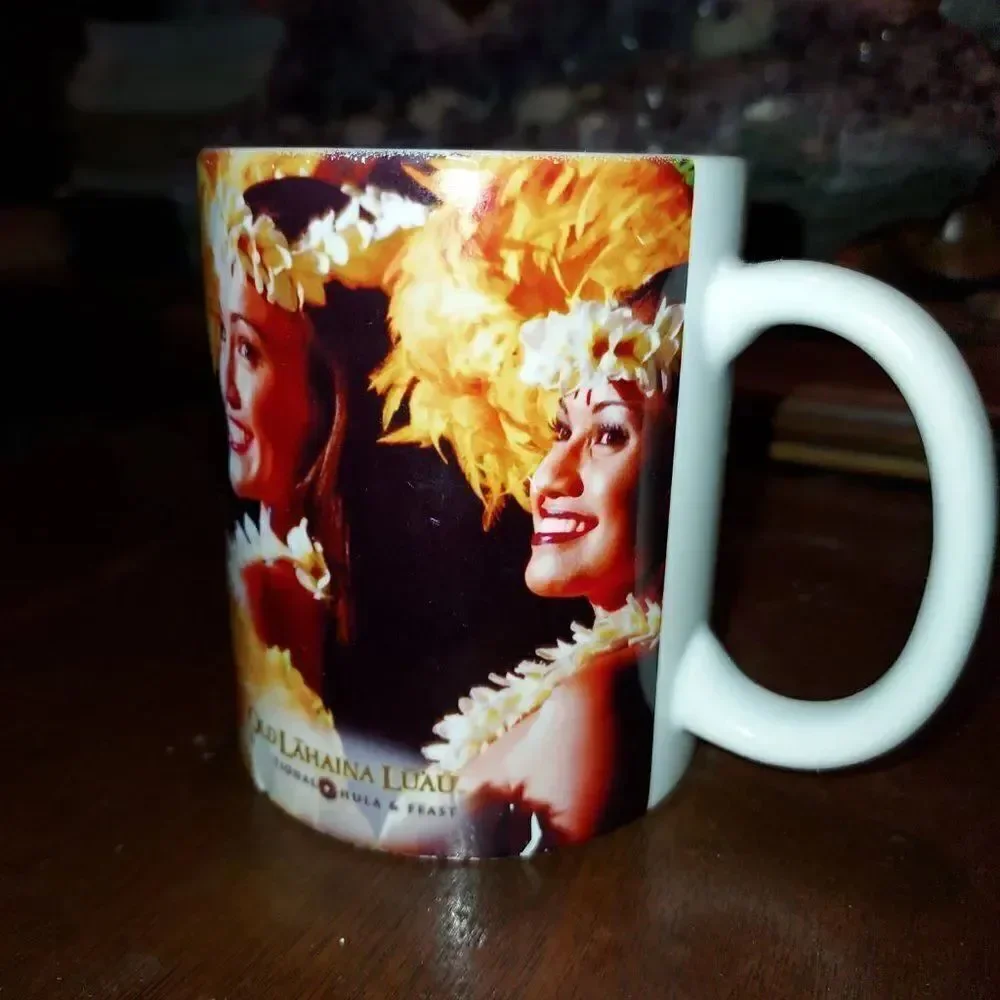 Old Lahaina Luau Coffee Mug Hula Girls